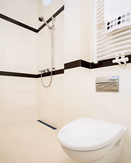 WC suspendu et posé au sol